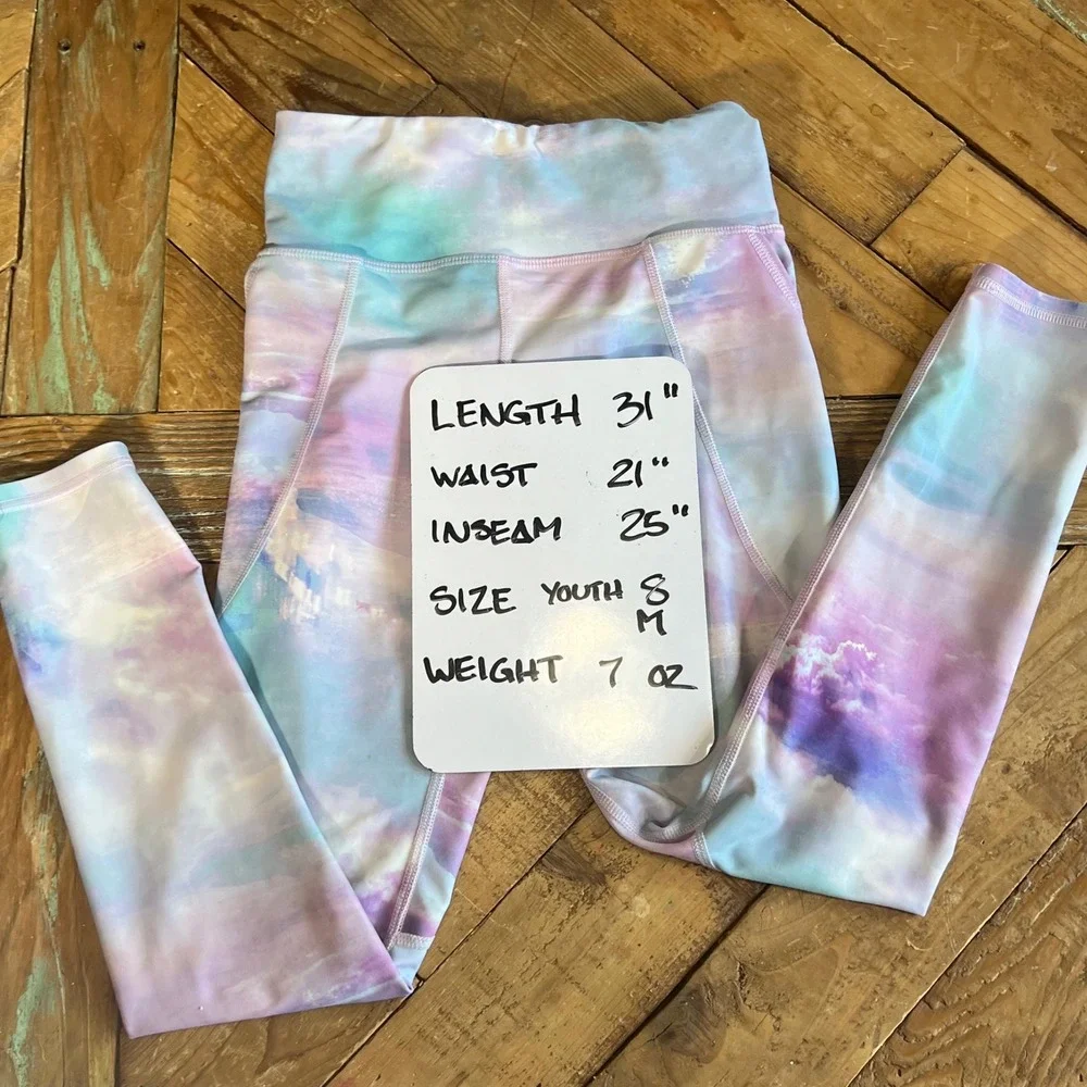 Old Navy Active Powersoft Kids Girls High Rise Leggings Go-Dry‎ Size M